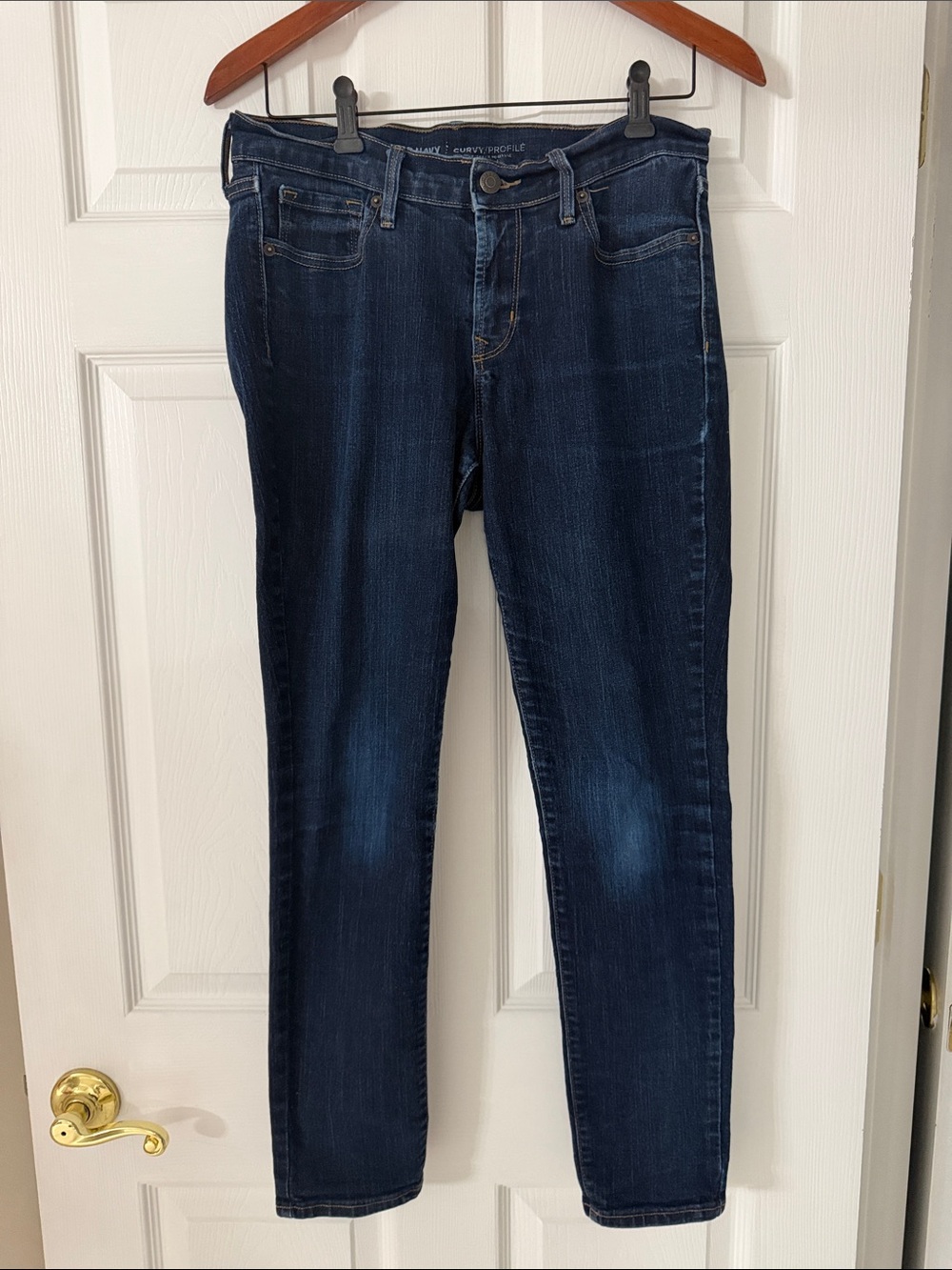 Old Navy Dark Indigo Skinny Jeans Size 8 SHORT
